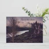 Save The Date Château gothique romantique sombre (Debout devant)