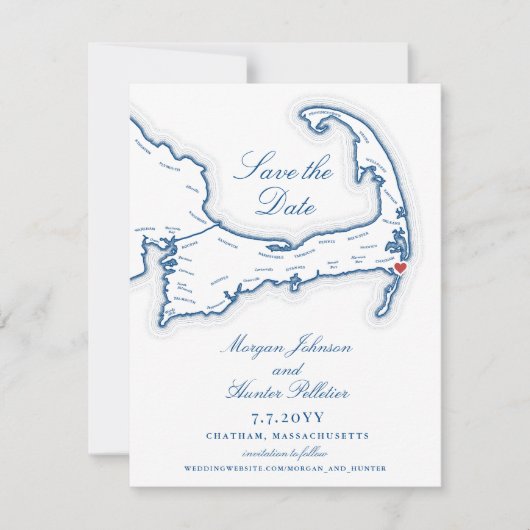 Save The Date Chatham Bars Inn Cape Cod Wedding Enregistrer La D (Devant)