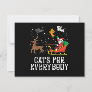 Save The Date Chats pour tout le monde Noël Chat drôle Femmes Sa