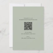 Save The Date Chauffant Tournesols d'automne Sage Brûlé Sienne M (Dos)