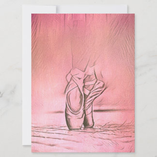 Save The Date Chaussures de Ballet Rose Élégante danseuse
