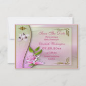 Save The Date Chaussures, Pacifier & Magnolia Enregistrer La Dat (Dos)