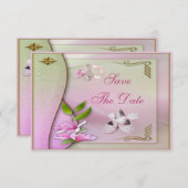 Save The Date Chaussures, Pacifier & Magnolia Enregistrer La Dat (Devant / Derrière)