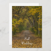 Save The Date Chemin de Vie de Mariage d'Automne Enregistrer la (Devant / Derrière)