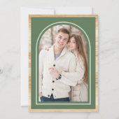 Save The Date Cheminée de Noël blanc Mariage photo (Dos)