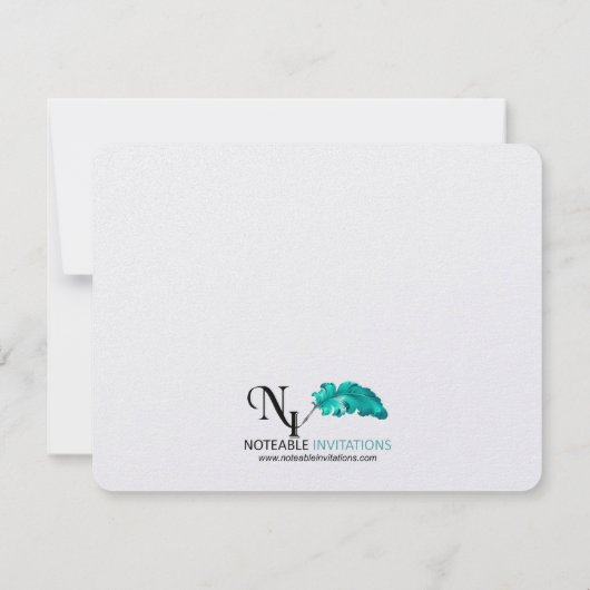 Save The Date Chêne Mossy en mariage bleu Enregistrer la date (Dos)