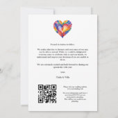 Save The Date Cherish Modern Pride Rainbow Heart Photo Wedding (Dos)