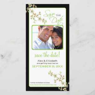 Save The Date Cherry Blossom Enregistrer la date Photocard (pomm