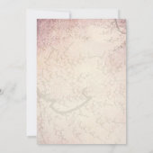 Save The Date Cherry Blossom et Inséparables Enregistrer la date (Dos)