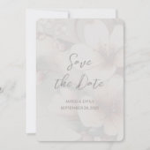 Save The Date Cherry Blossom Mariage Ajouter une photo Enregistr (Devant)