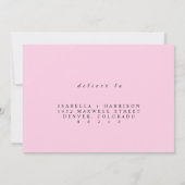 Save The Date CHERRY Blossom RSVP Card (Dos)