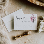 Save The Date CHERRY Blossom RSVP Card