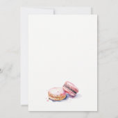 Save The Date Chic Aquarelle Français Macarons boulangerie Maria (Dos)