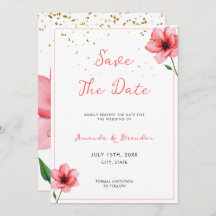 Chic Blush Rose Floral Confetti Mariage cadre