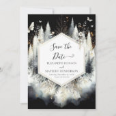 Save The Date Chic Boho Mariage forestier enchanté (Devant)