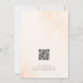 Save The Date Chic Calligraphie Blush Pink Watercolor Mariage (Dos)
