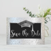 Save The Date Chic casquette de remise de diplôme, Confettis Enr (Debout devant)