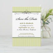 Save The Date Chic Deco Date à Sauvegarder (vert citron) (Debout devant)