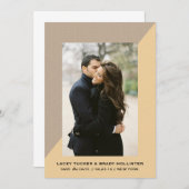 Save The Date Chic géométrique Enregistrer les dates | MARIAGE (Devant / Derrière)