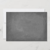 Save The Date Chic Hand Lettré Tableau noir Enregistrer La Date  (Dos)