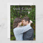 Save The Date Chic Lilac Photo Mariage moderne (Devant)