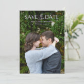 Save The Date Chic Lilac Photo Mariage moderne (Debout devant)