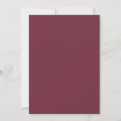 Save The Date Chic minimal | Monogramme Photo Enregistrer la dat (Dos)