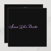 Save The Date Chic Minimaliste Enregistrer La Date (Devant / Derrière)