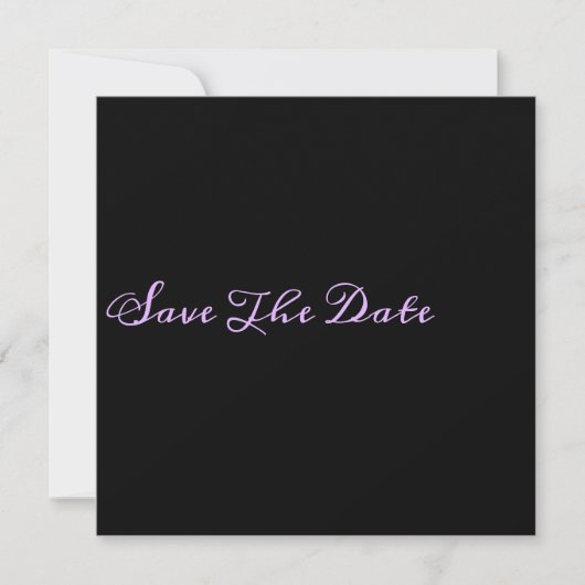 Save The Date Chic Minimaliste Enregistrer La Date (Devant)