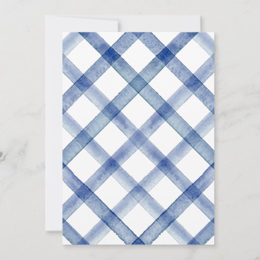 Save The Date Chic Nautique Marine Mariage Bleu Bow (Dos)