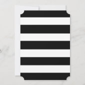 Save The Date Chic Or | Rayure Noire Gras Sauver la Date (Dos)