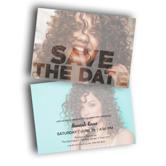 Save The Date Chic Photo Graduation