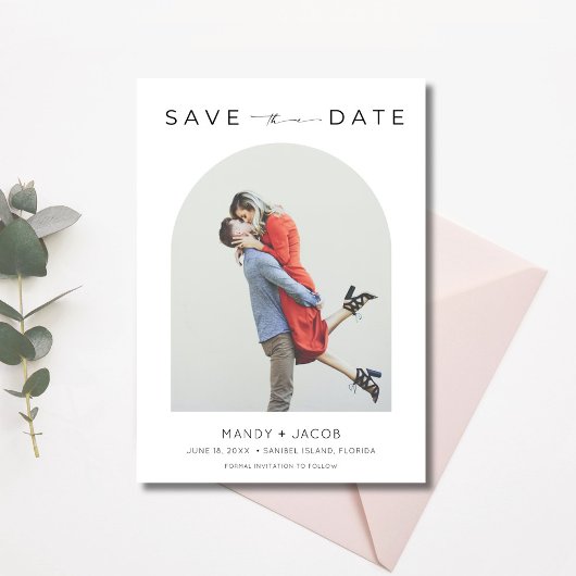 Save The Date Chic Photo Wedding Enregistrer la date
