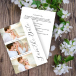 Save The Date Chic Romantic 3 Photos Mariage Calligraphie tendan<br><div class="desc">Chic Minimal Romantic 3 Photos Mariage Calligraphie tendance Enregistrer la carte Date avec Envelope. Téléchargeable avec Faire-part QR. AVIS IMPORTANT : Ce design fait partie d'une collection et contient d'autres éléments coordonnés que vous pouvez trouver dans mon magasin. Parfois, il peut être difficile d'aesthealign et des textes ou initiales sur...</div>