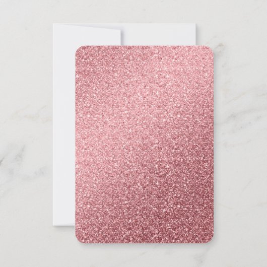 Save The Date Chic Rosa Blush Marble and Candy Pink Foil Détails (Dos)