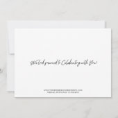 Save The Date Chic Script Faire photo de date d'enregistrement (Dos)