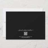 Save The Date Chic Script QR Code Mariage photo (Dos)