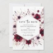 Save The Date Chic unique Mariage de Bourgogne (Devant)