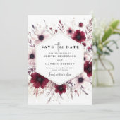 Save The Date Chic unique Mariage de Bourgogne (Debout devant)