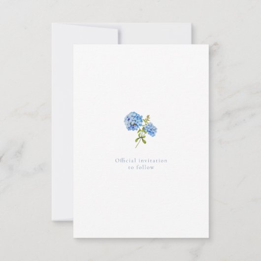 Save The Date Chic White Script Couple Photo Enregistrer La Cart (Dos)