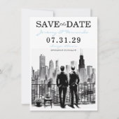 Save The Date Chicago Grooms (Devant)