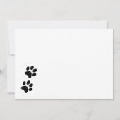 Save The Date Chien d'honneur Animal de compagnie Photo Mariage (Dos)