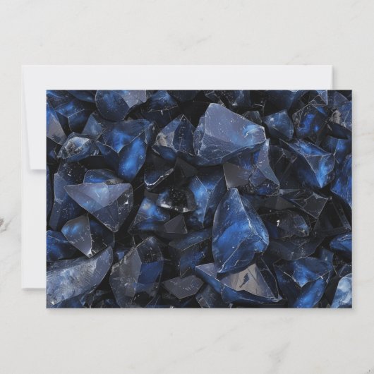 Save The Date Chiffres de sorcière bleu foncé Boho Mariage noir (Dos)