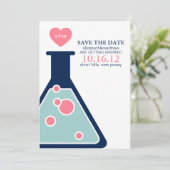 Save The Date Chimie Parfaite Mariage Sauvegarder la Date (Debout devant)