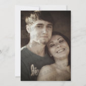 Save The Date Chimie violette et verte : Mariage photo (Dos)