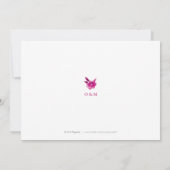 Save The Date Chinoiserie rose florale Mariage enregistrer la da (Dos)