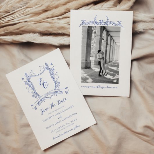 Save The Date Chinoiserie Vintage Wedding
