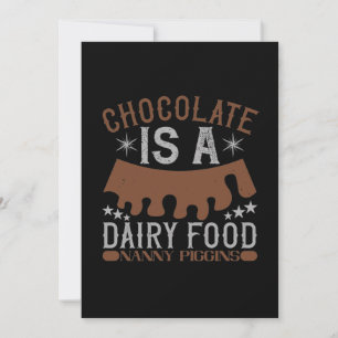 Save The Date Chocolate Is A Dairy Food Nanny Piggins