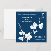 Save The Date Choisissez votre couleur ! Orchidées Enregistrer l (Devant / Derrière)