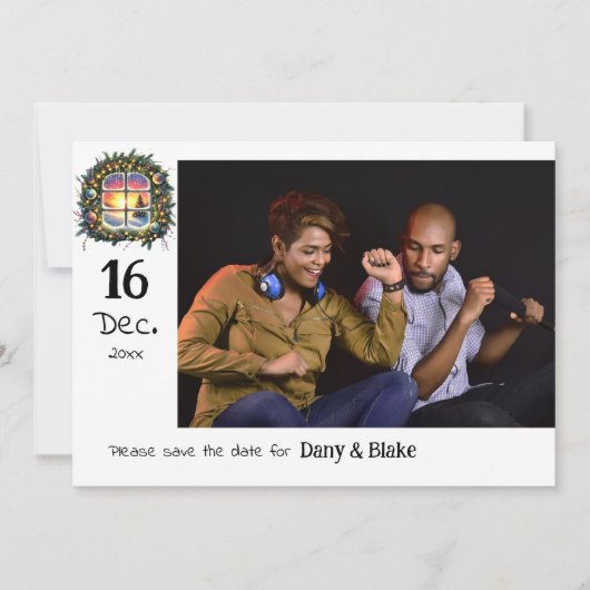 Save The Date Christmas Winter Wonderland (Devant)